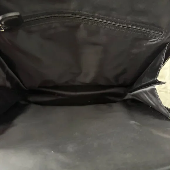 One World By Brighton Shoulder Bag Black Crossbody Croc Embossed Trim - Picture 12 of 12